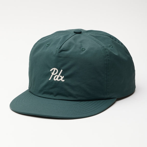 Tabor Made PDX Nylon Cap | Forest Green Snapback Hat