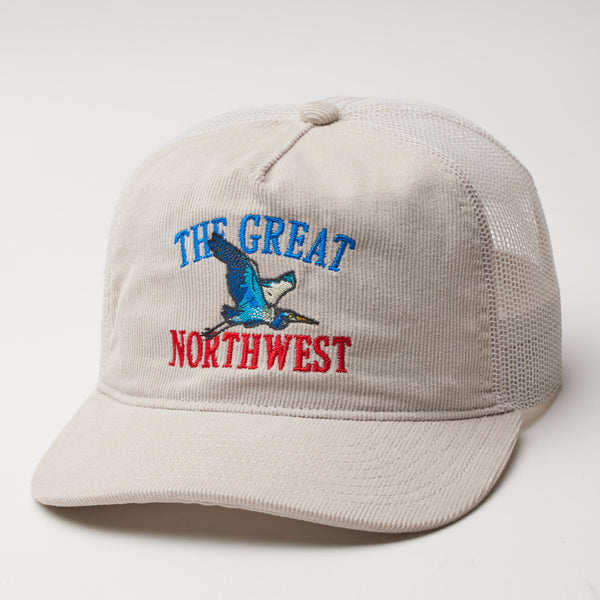 Heron Trucker Cap - Stone Corduroy
