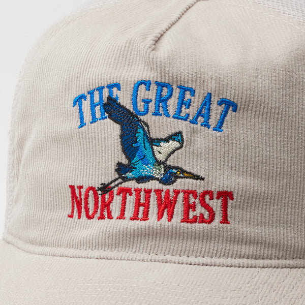 Heron Trucker Cap - Stone Corduroy