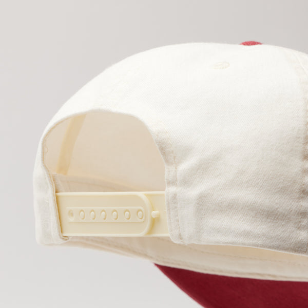 City of Roses Cap - Cream/Washed Red