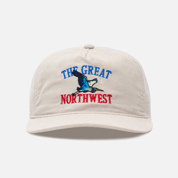 Heron Trucker Cap - Stone Corduroy