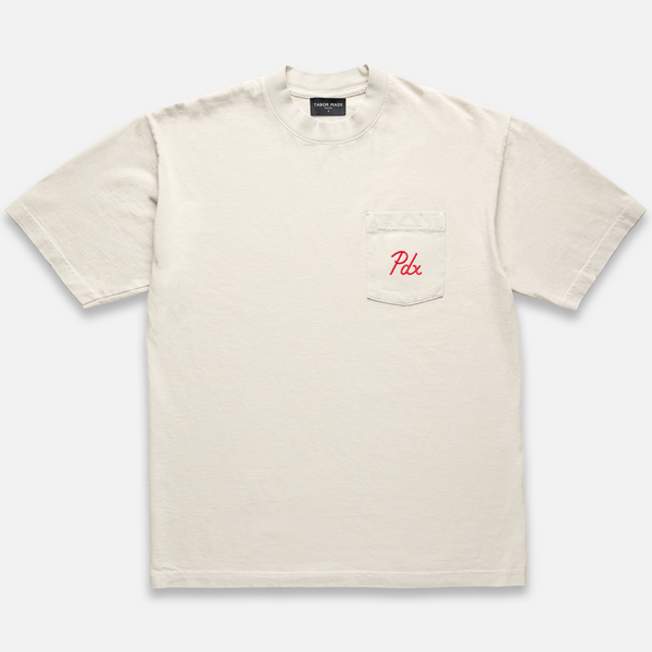 PDX Premium Pocket Tee - Eggshell
