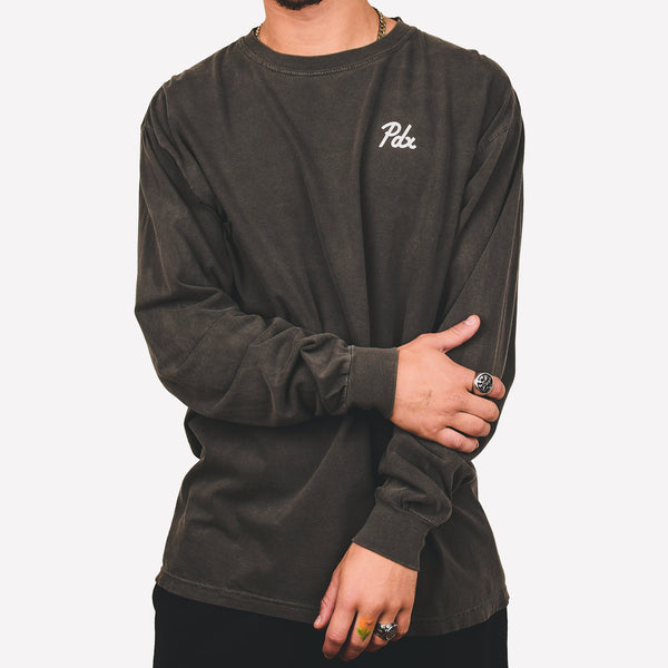 PDX Dyed Tee L/S - Raven